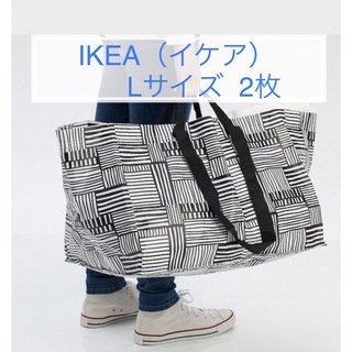 イケア(IKEA)の【新品】IKEA イケア キャリーバッグ　Lサイズ　2点(エコバッグ)