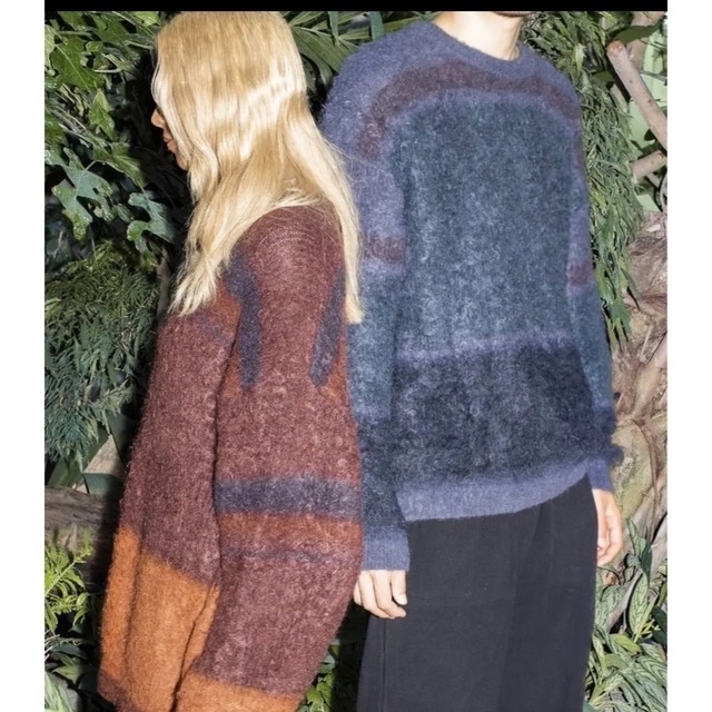 YOKE(ヨーク)のYOKE ROTHKO BORDER CREW NECK メンズのトップス(ニット/セーター)の商品写真