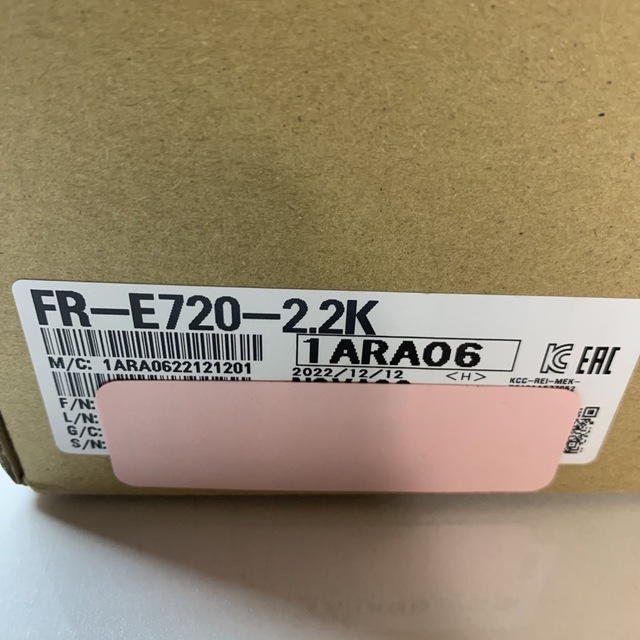 □ショッピング通販□ 新品未開封 三菱電機 FR-E720-2.2K 1台