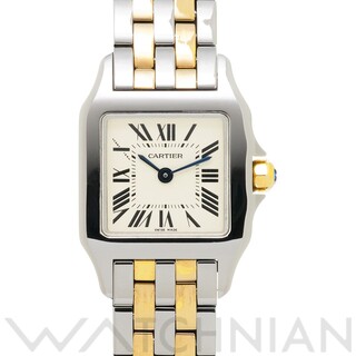 Cartier - 中古 カルティエ CARTIER W25066Z6 アイボリー レディース 腕時計
