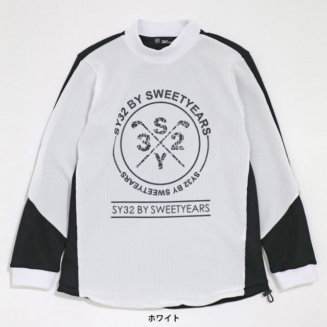COMME des GARCONS コムデギャルソン Jonathan Meese グラフィック プリント ポリ メッシュ ロング カットソー ヨナタン メーゼ HOMME PLUS 19AW ホワイト 白 L トップス 長袖 日本製 ブランド【メンズ】