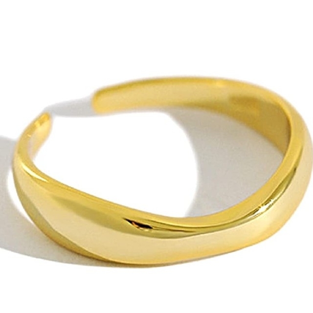 X767 ゴールド リング  k18 18金 指輪 シルバー925 レディース メンズのアクセサリー(リング(指輪))の商品写真