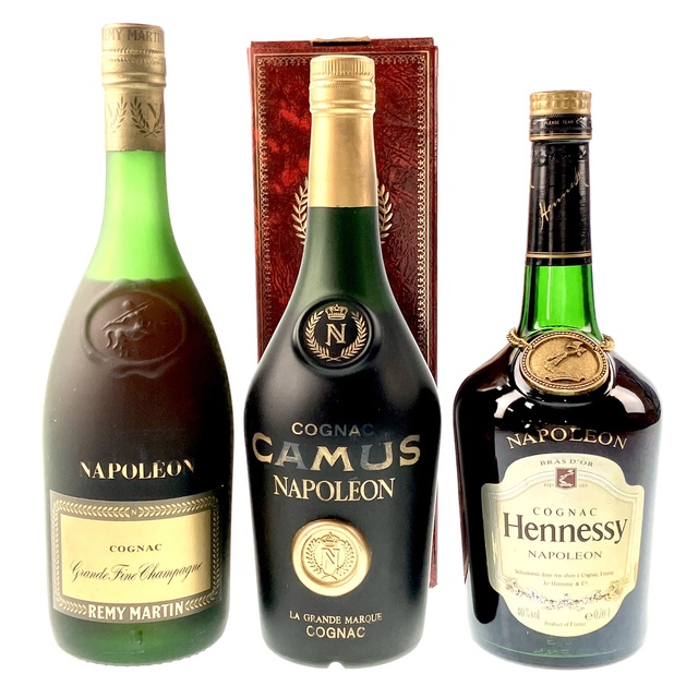 2024新入荷 3本 REMY MARTIN CAMUS Hennessy コニャック -ブランデー