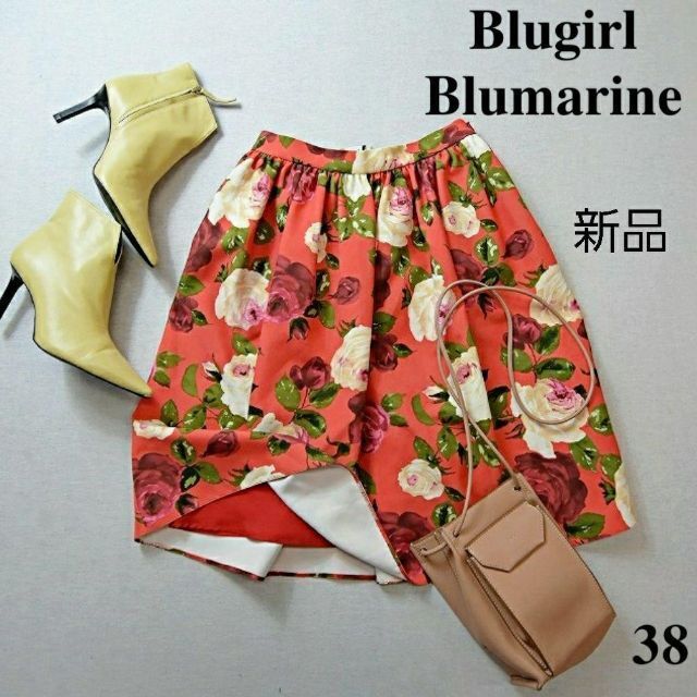 新品タグ付Blugirl Blumarine◆花柄フレアスカート ◆サイズ…