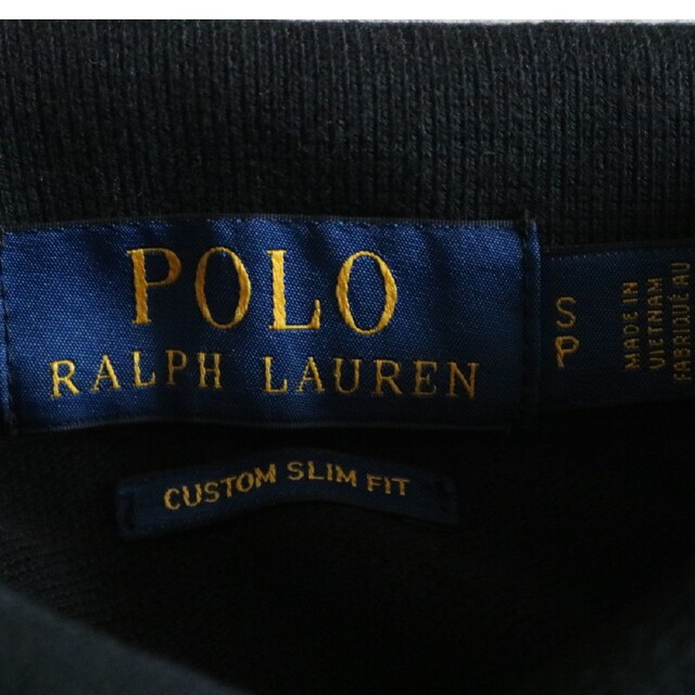 POLO RALPH LAUREN(ポロラルフローレン)の【POLO RALPH LAUREN】長袖ポロシャツ　黒　M〜L相当★ メンズのトップス(ポロシャツ)の商品写真