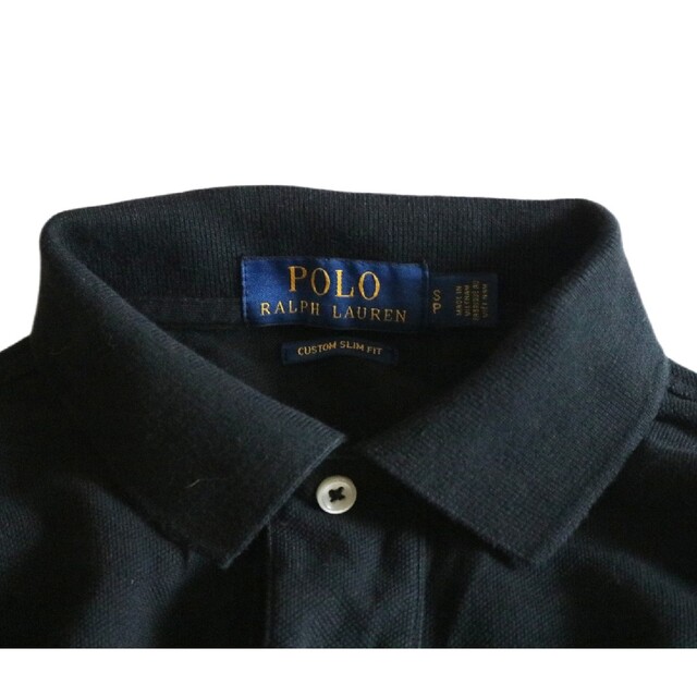 POLO RALPH LAUREN(ポロラルフローレン)の【POLO RALPH LAUREN】長袖ポロシャツ　黒　M〜L相当★ メンズのトップス(ポロシャツ)の商品写真