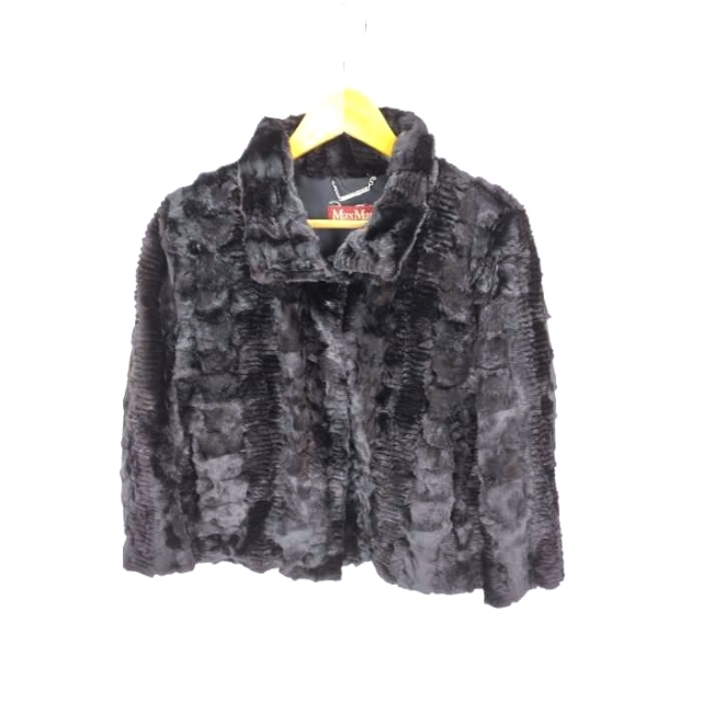 MAX MARA(マックスマーラ) スタンドカラー ファージャケット