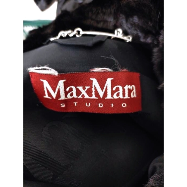 MAX MARA(マックスマーラ) スタンドカラー ファージャケット レディース_4