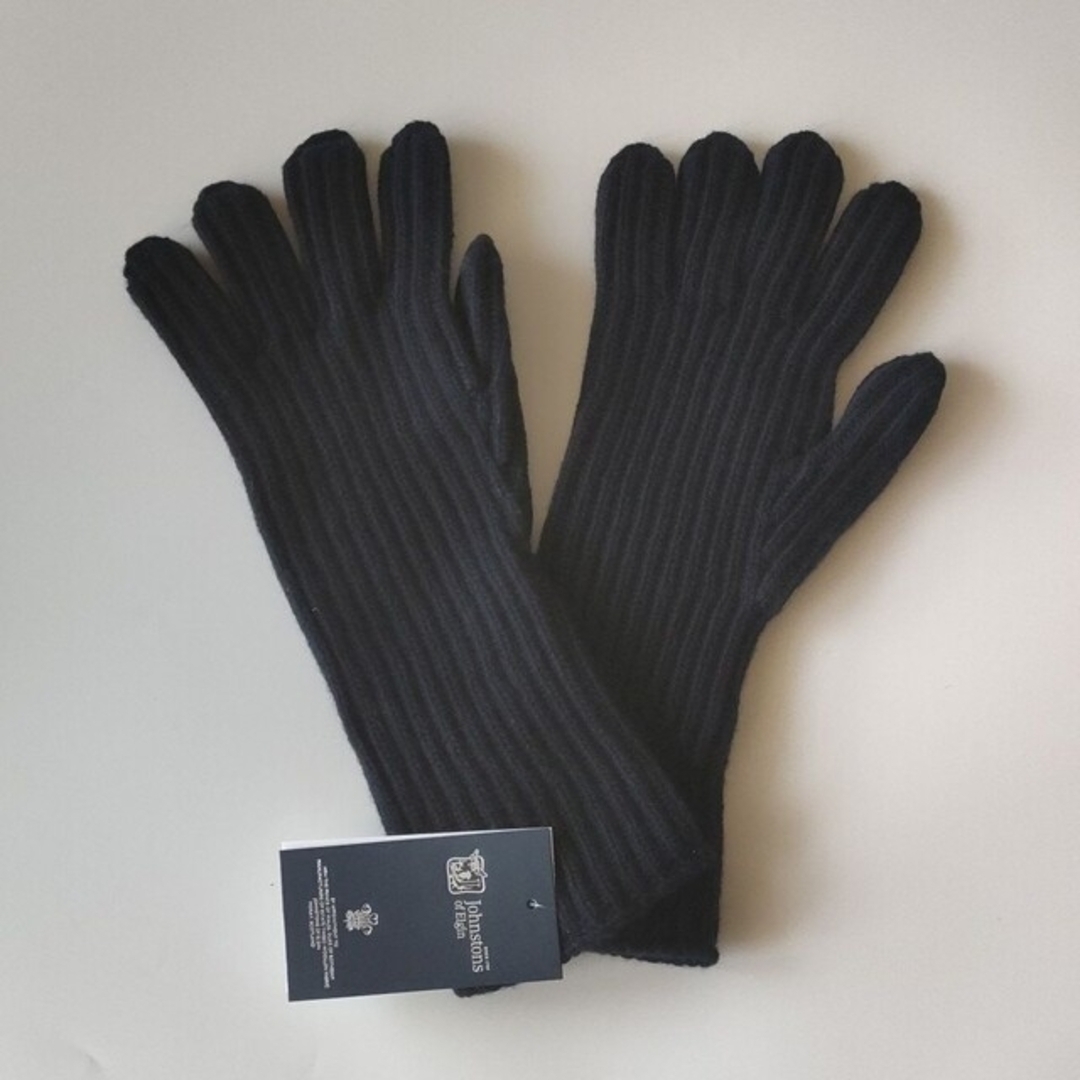 タグ付き新品★アパルトモン★JOHNSTONS KNIT GLOVE★ネイビー