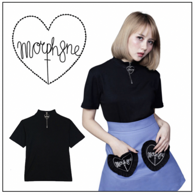 Bubbles(バブルス)の♥MORPH8NE♥ LITTLE BLACK レディースのトップス(Tシャツ(半袖/袖なし))の商品写真