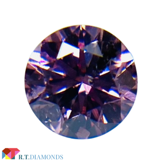 FANCY VIVID PURPLISH PINK 0.130ct RD(その他)