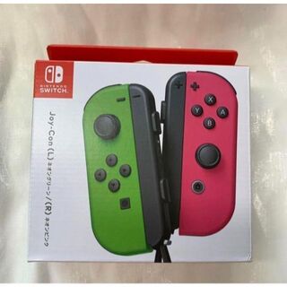 店舗印あり新品Nintendo JOY-CON ネオングリーン/ネオンピンク(家庭用ゲーム機本体)