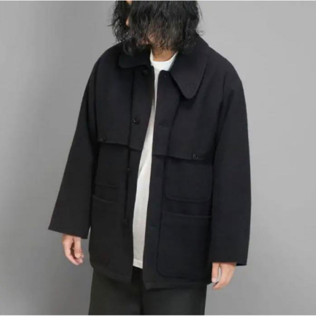 未使用 21AW comoli ナッピングウール マッキノウクルーザージャケット