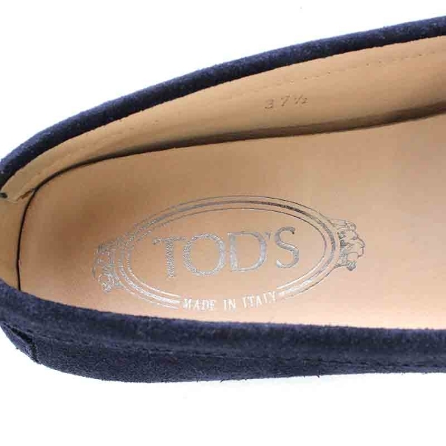 TOD'S(トッズ)のトッズ TOD'S ローファー スエード 37.5 24.5cm 紺 レディースの靴/シューズ(ローファー/革靴)の商品写真