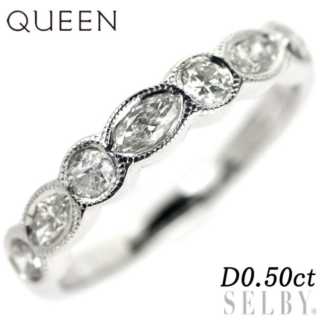 クイーン/Queen K18WG ダイヤモンド リング D0.50ct レディースのアクセサリー(リング(指輪))の商品写真