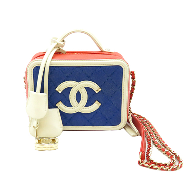 CHANEL - シャネル  2WAYバッグ  スモール ヴァニティ トリコロール A93