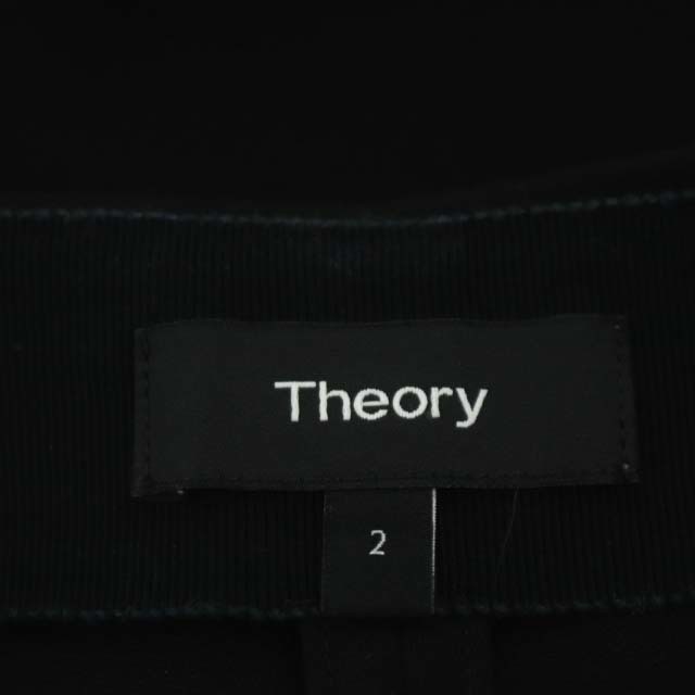 theory(セオリー)のセオリー theory トリアセワイドパンツ フレア サイドジップ 黒 ブラック レディースのパンツ(その他)の商品写真