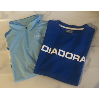 ディアドラ(DIADORA)のディアドラ　テニス　レディース　Mサイズ　2枚セット　ブルー&水色(ウェア)