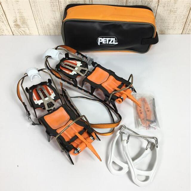 ペツル リンクス LYNX 可変爪 アイゼン クランポン + ファキール クランポンケース PETZL T24ALLU オレンジ系微汚れ