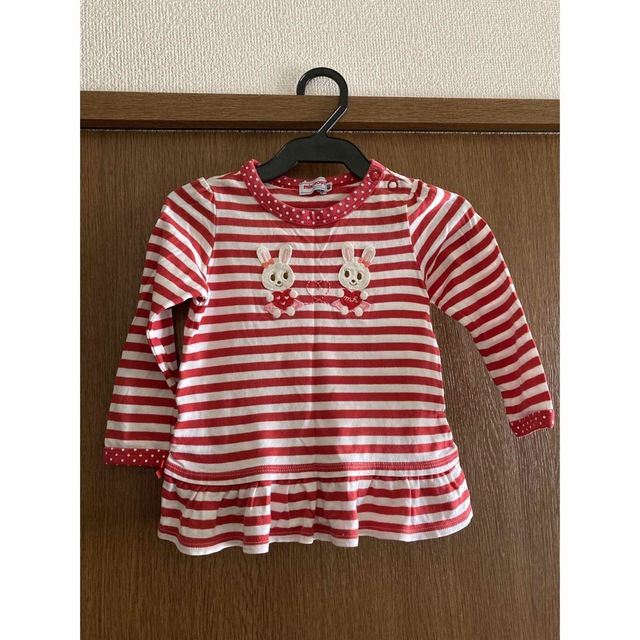 mikihouse(ミキハウス)の【専用】ミキハウス 長袖 ロングTシャツ キッズ/ベビー/マタニティのベビー服(~85cm)(Ｔシャツ)の商品写真