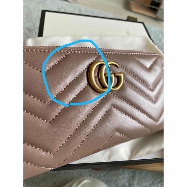 Gucci(グッチ)のm♡様専用ページGUCCI 財布 レザー ピンクベージュ グッチ レディースのファッション小物(財布)の商品写真