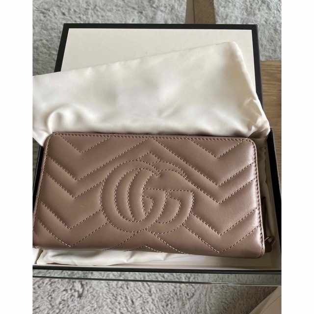 Gucci - m♡様専用ページGUCCI 財布 レザー ピンクベージュ グッチの