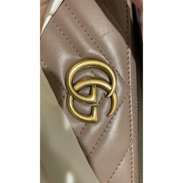 Gucci(グッチ)のm♡様専用ページGUCCI 財布 レザー ピンクベージュ グッチ レディースのファッション小物(財布)の商品写真