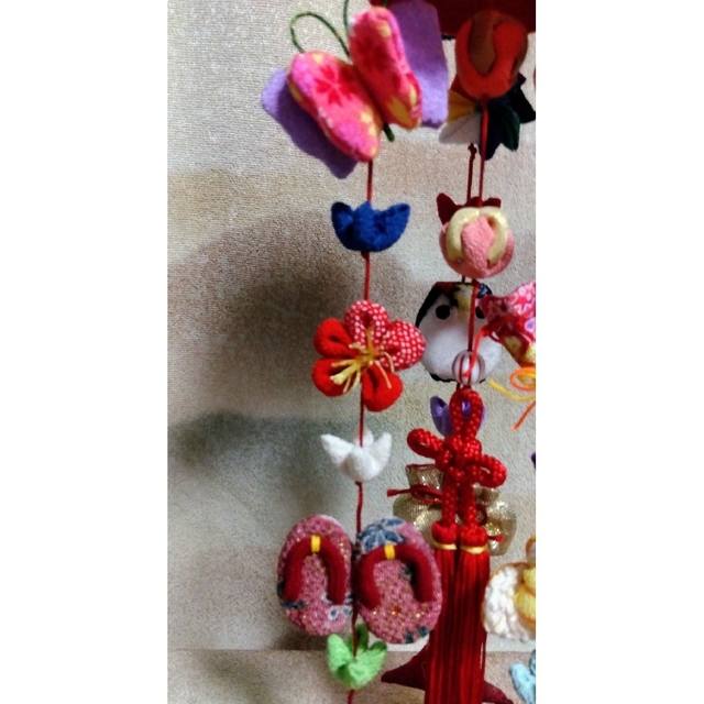 小さな 吊るし飾り 福 (飾り台付き) 30cm 1