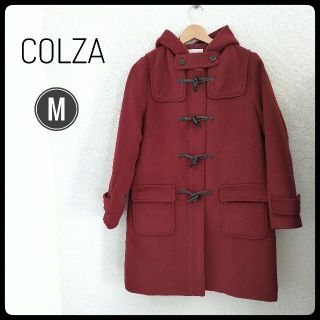 コルザ(COLZA)の【美品】COLZA ダッフル コート ロング レディース 赤 M(ダッフルコート)
