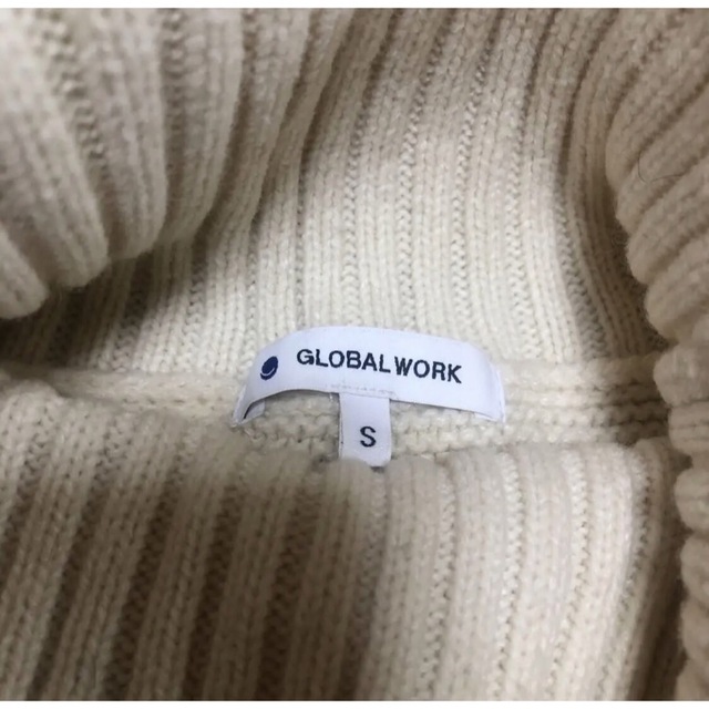 GLOBAL WORK(グローバルワーク)のGLOBAL WORK　前後差タートルネックニット　Sサイズ レディースのトップス(ニット/セーター)の商品写真