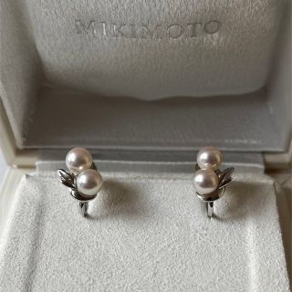ミキモト MIKIMOTO シルバーイヤリング 2珠 約5-5.5㎜-