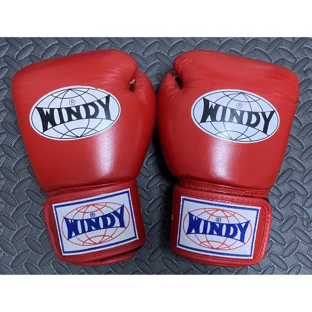 搬入設置サービス付 本革製WINDYボクシンググローブ 8oz 黒 +マロン 2