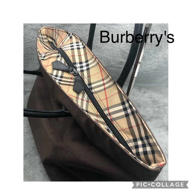 BURBERRY BLUE LABEL(バーバリーブルーレーベル)のBurberry's バーバリーズ　ノバチェック　舟形ナイロントートバッグ レディースのバッグ(トートバッグ)の商品写真