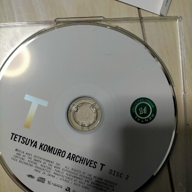 TETSUYA KOMURO ARCHIVES“T"　レンタル品 エンタメ/ホビーのCD(ポップス/ロック(邦楽))の商品写真