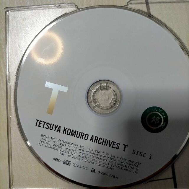 TETSUYA KOMURO ARCHIVES“T"　レンタル品 エンタメ/ホビーのCD(ポップス/ロック(邦楽))の商品写真