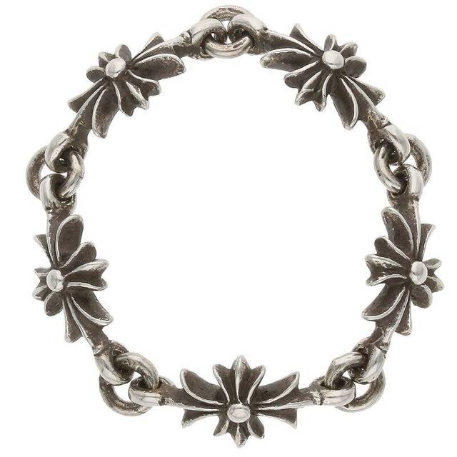 4年保証』 Chrome Hearts 27号 メンズ シルバーリング PLS/タイニーECH