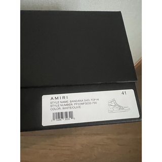 AMIRI - 新品 Amiri アミリ スケルトップ ハイ スニーカー 41 26cmの 