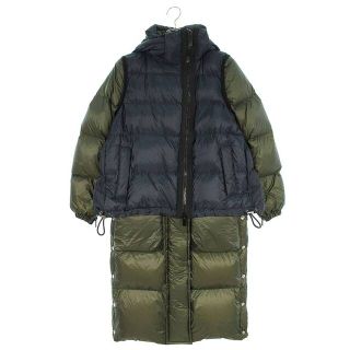 サカイ(sacai)のサカイ 19-04626 ドッキングナイロンダウンジャケット レディース 2(ダウンジャケット)