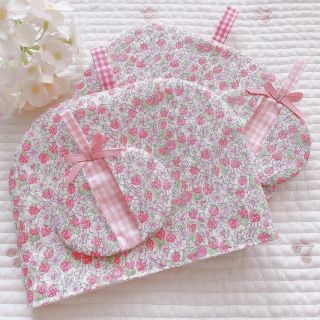 【難あり】リバティ🌷ティーコゼー＆ポットマット（鍋つかみ）(キッチン小物)