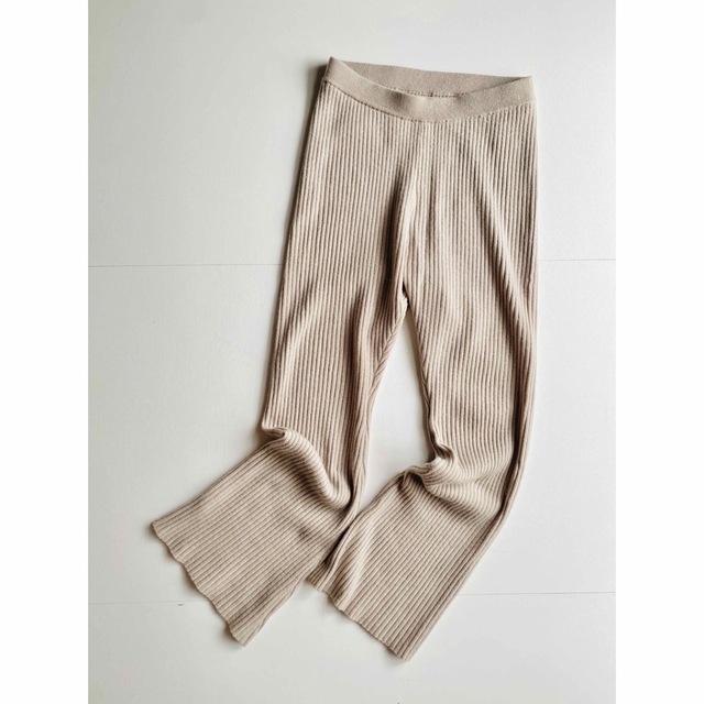 グリーン・ホワイト系 完成品♪ Plage イタリアヤーン リブパンツ リブニットパンツ - 通販 - www.lasem.tn