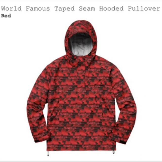 新品　シュプリーム　World famous taped seam jacket
