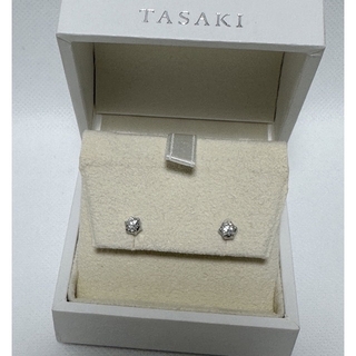 人気デザイン　TASAKI ダイヤピアス　0.21ct×2 ケース付き