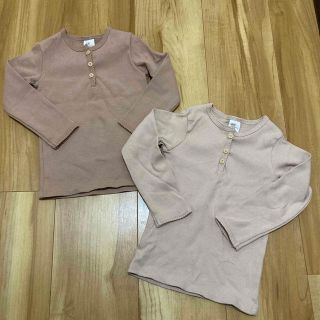 エイチアンドエイチ(H&H)のH&M 長袖Tシャツ カットソー 90 2枚セット(Tシャツ/カットソー)