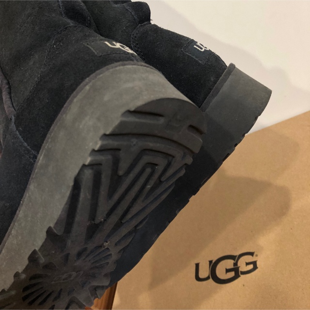 UGG アグ KARA カラ ムートンロングブーツ スリム ブラック ボアブーツ