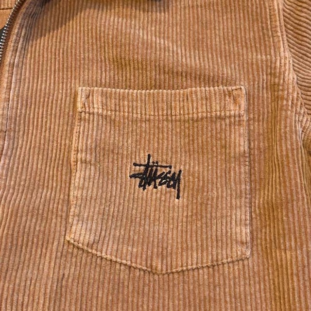 STUSSY(ステューシー)のSTUSSY コーデュロイ ジャケット ジップ シャツ 新品 L 海外限定 メンズのジャケット/アウター(ブルゾン)の商品写真