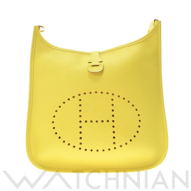 未使用品】 - Hermes 中古 トリヨンクレマンス /ゴールド金具 ライム