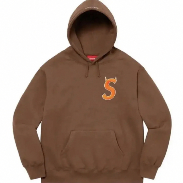 supreme S logo Hooded Sロゴ XL ネイビー