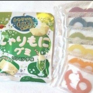 ブルボン しゃりもにグミ クリームソーダ味 1袋  グミッツェル 6個 セット(菓子/デザート)