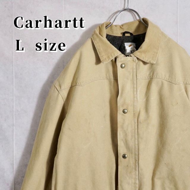 carhartt(カーハート)の【新春大特価】カーハート　カバーオール　ベージュ メンズのジャケット/アウター(カバーオール)の商品写真