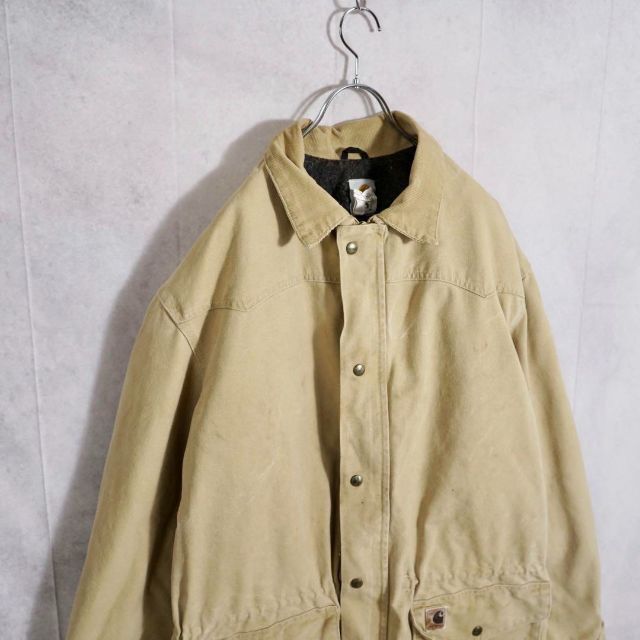 carhartt(カーハート)の【新春大特価】カーハート　カバーオール　ベージュ メンズのジャケット/アウター(カバーオール)の商品写真